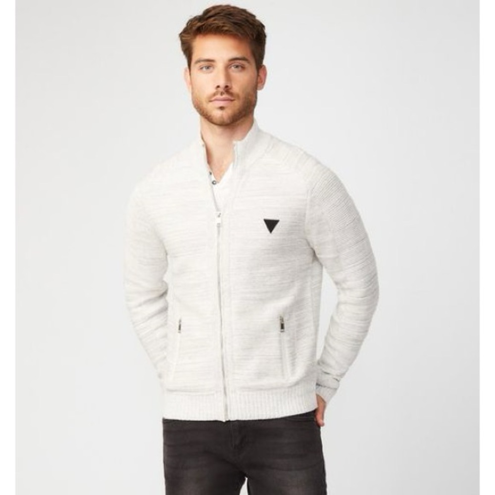 Guess Factory Charlie Marled Zip-up Sweater for Men